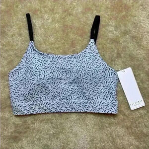Allfenix Blue Powder Cheetah Sports Bra NWT Size Small